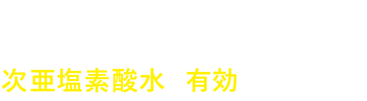 独立行政法人製品評価技術基盤機構(NITE)より新型コロナウイルスの消毒に次亜塩素酸水は有効と発表されました。